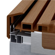 F-профіль для фасадної дошки Legro Natural Teak